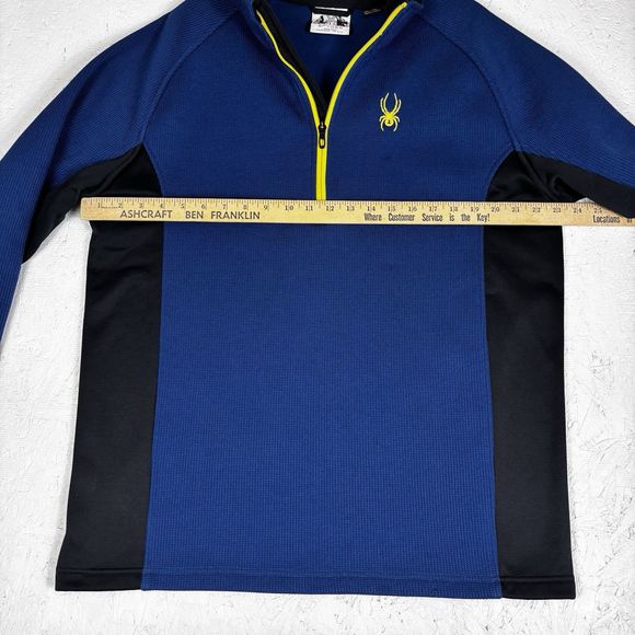 Spyder Men’s XL Blue Outbound 1/2 Zip Long Sleeve Pullover  Jacket - Picture 3 of 15